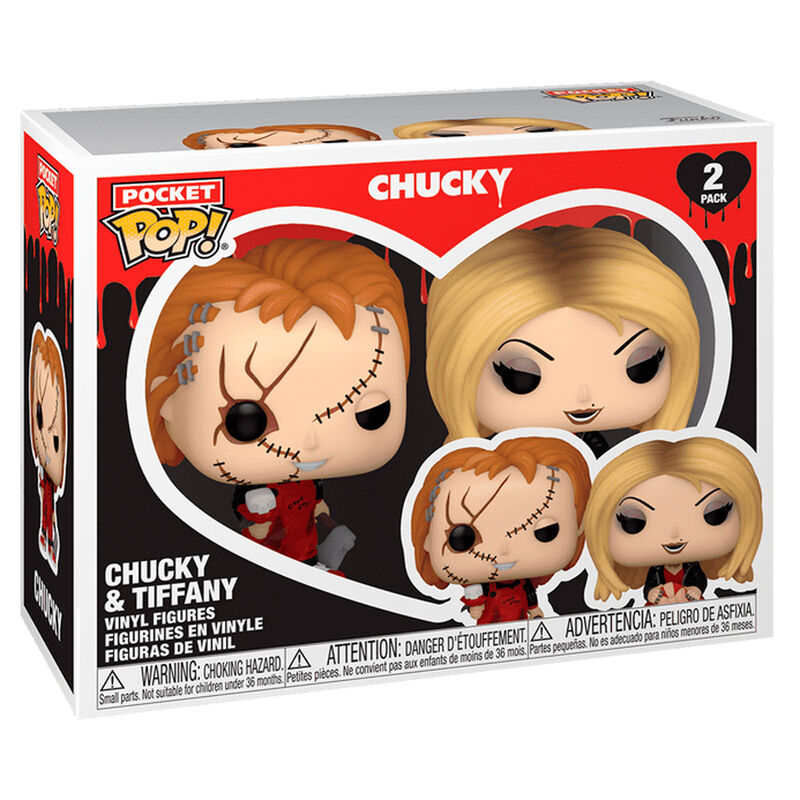 Pocket Funko POP! 2 Figuras pack Chucky & Tiffany Valentine