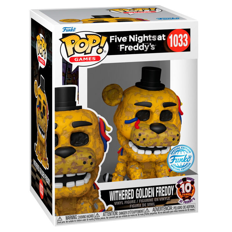 Funko POP!Five Night at Freddys Withered Golden Freddy Exclusive