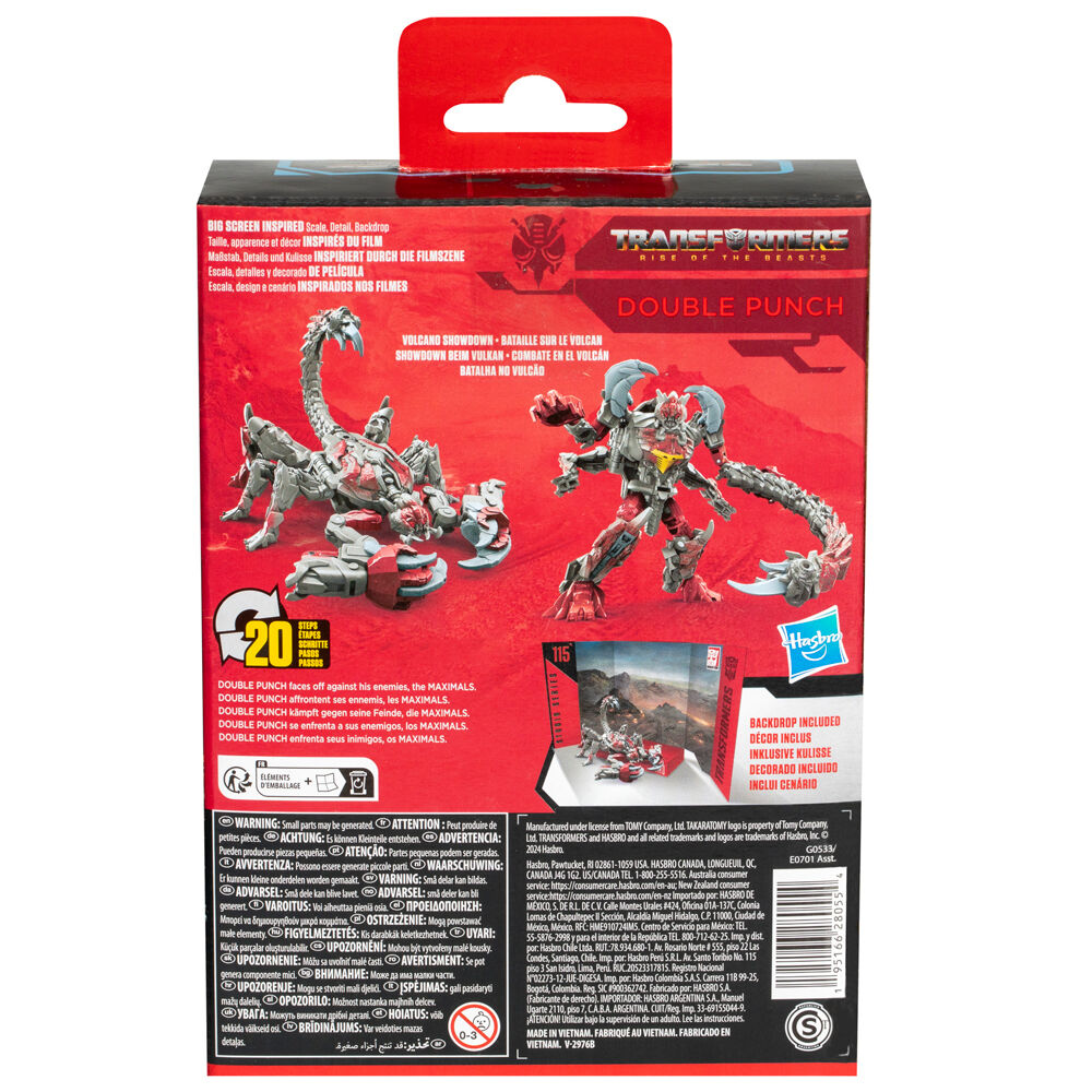 Transformers Rise of the Beats Studio Series Double Punch Figura 11cm