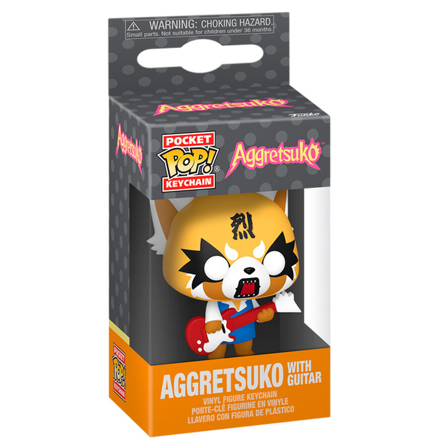 Porta-Chaves Funko POP!Aggretsuko - Aggretsuko with Guitar