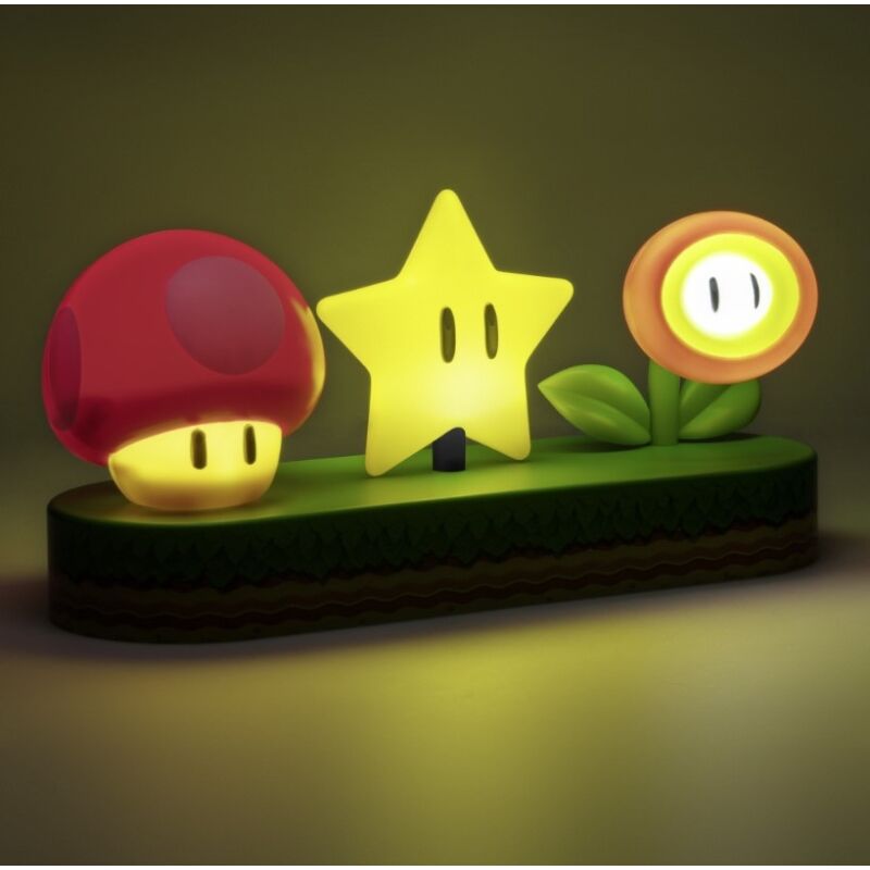 Super Mario Bros Icons candeeiro