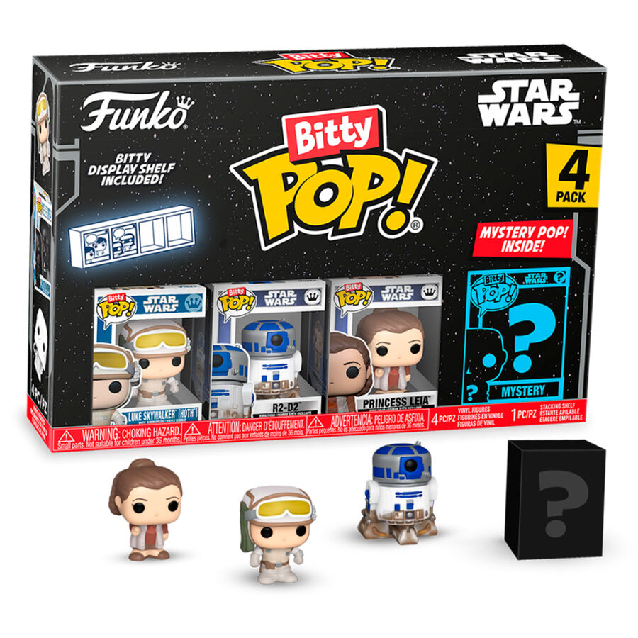 Blister 4 Figuras Bitty Funko POP! Star Wars Luke Skywalker