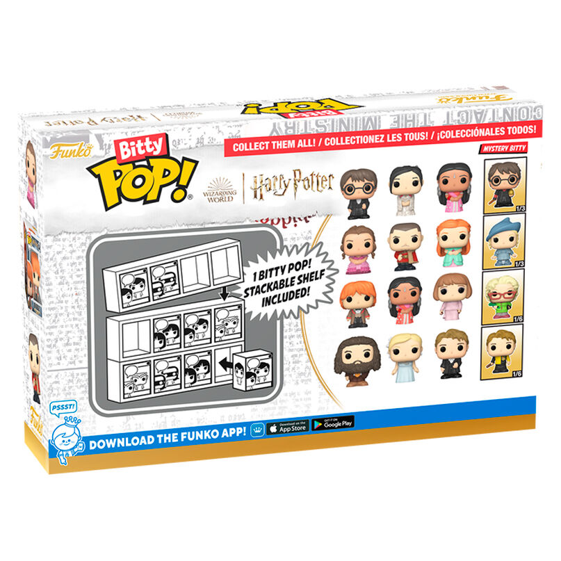 Blister 4 Figuras Bitty Funko POP! Harry Potter Harry