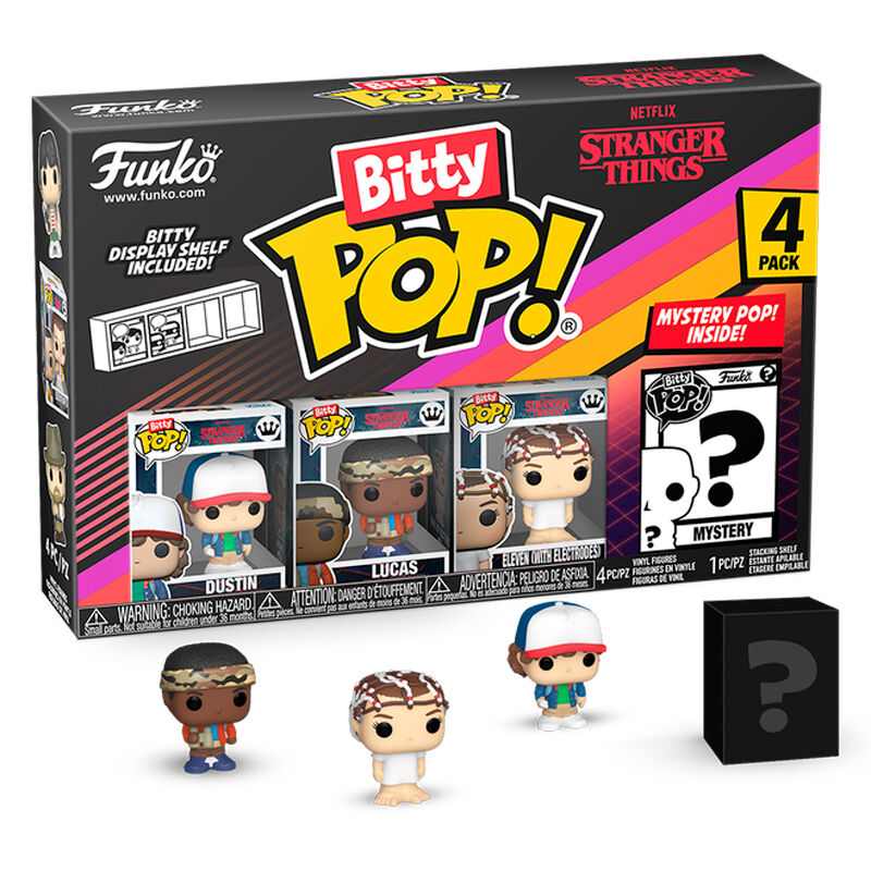 Blister 4 Figuras Bitty Funko POP! Stranger Things Dustin