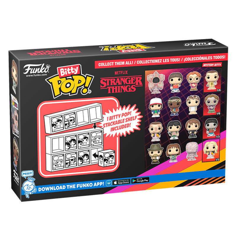 Blister 4 Figuras Bitty Funko POP! Stranger Things Hopper