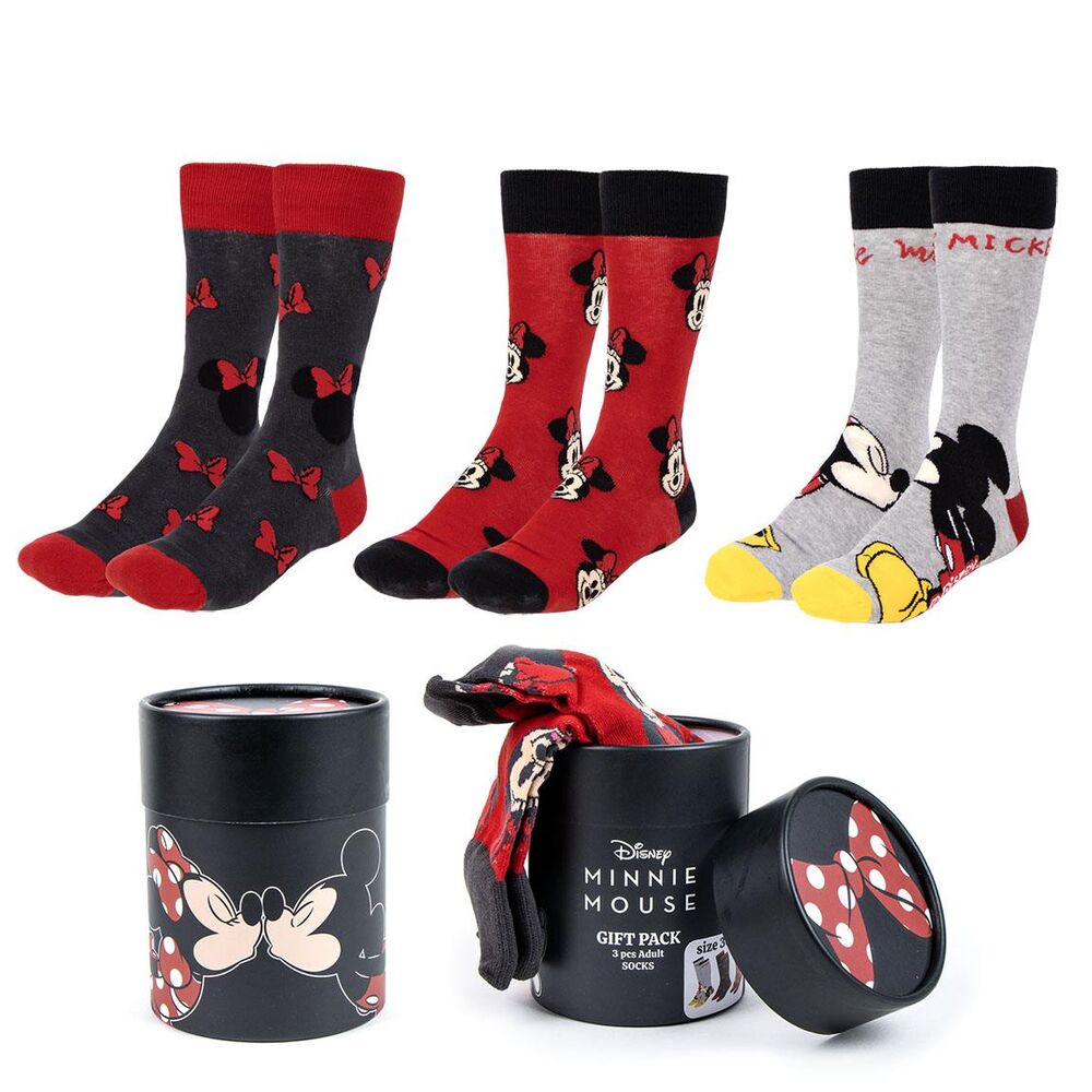 Disney Minnie Conjunto de 3 Pares de Meias