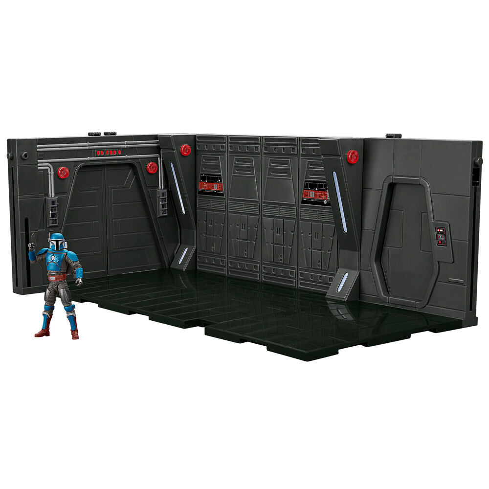 Star Wars Playset Moff Gideons Imperial Light Cruiser Hallway + Mandalorian Privateer Figura 9,5cm