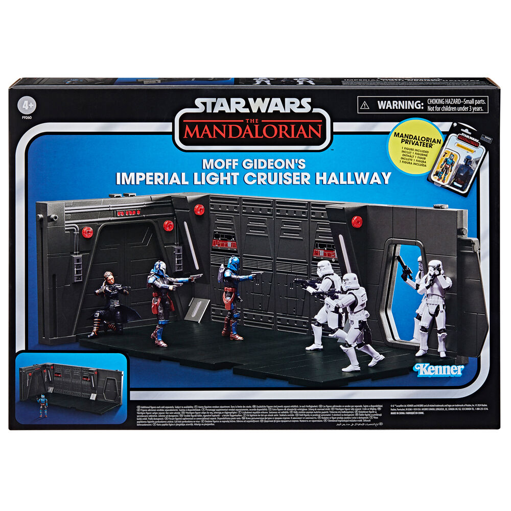 Star Wars Playset Moff Gideons Imperial Light Cruiser Hallway + Mandalorian Privateer Figura 9,5cm