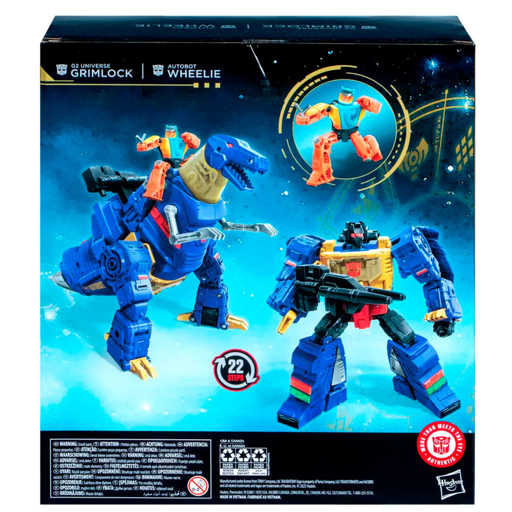 Transformers Age of the Primes G2 Universe Grimlock Autobot Wheelie Figura 19cm
