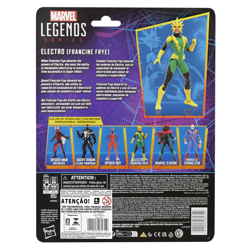 Marvel Spider-Man Electro Francine Frye Figura 15cm