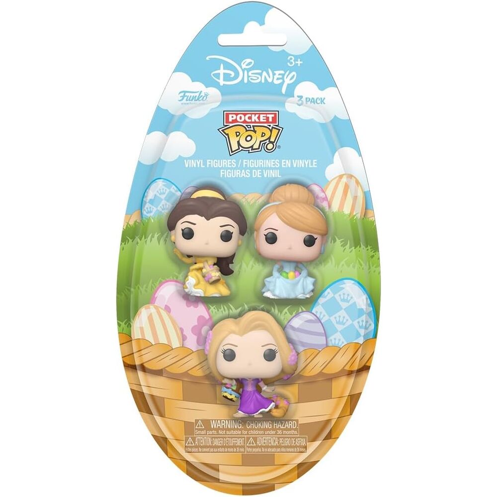 Pocket Funko POP! blister 3 Figuras Disney Princess Easter