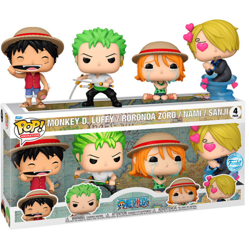 Funko POP! pack 4 Figuras One Piece Exclusive