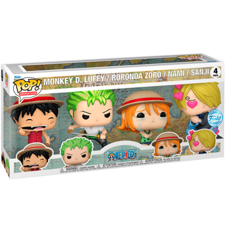 Funko POP! pack 4 Figuras One Piece Exclusive