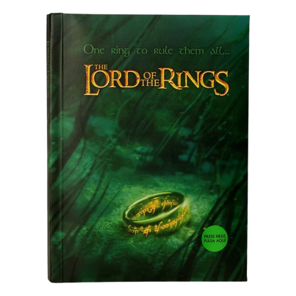 Caderno A5 com Luzes - The Lord of the Rings - One Ring To Rule Them All