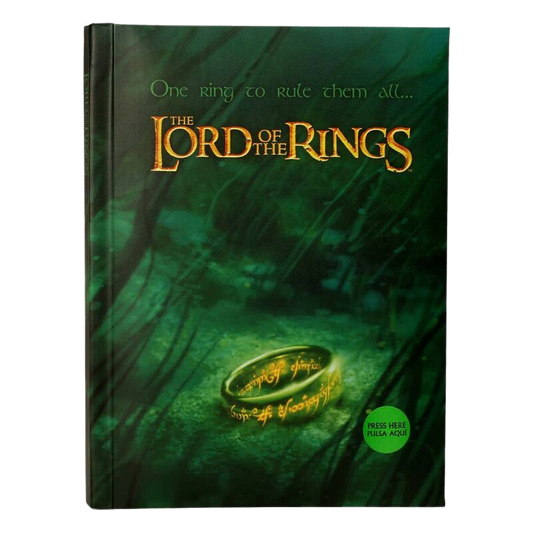Caderno A5 com Luzes - The Lord of the Rings - One Ring To Rule Them All