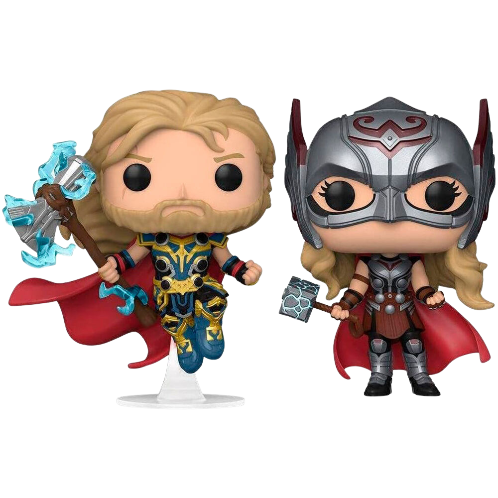 Funko POP! Pack 2 Figuras Marvel Thor Love and Thunder - Thor & Mighty Thor *Exclusive*