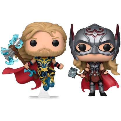 Funko POP! Pack 2 Figuras Marvel Thor Love and Thunder - Thor & Mighty Thor *Exclusive*