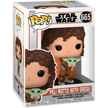 Funko POP! Star Wars Mandalorian 9 - Peli Motto with Grogu
