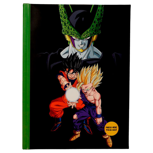 Caderno A5 com Luzes - Dragon Ball - Cell Final Battle