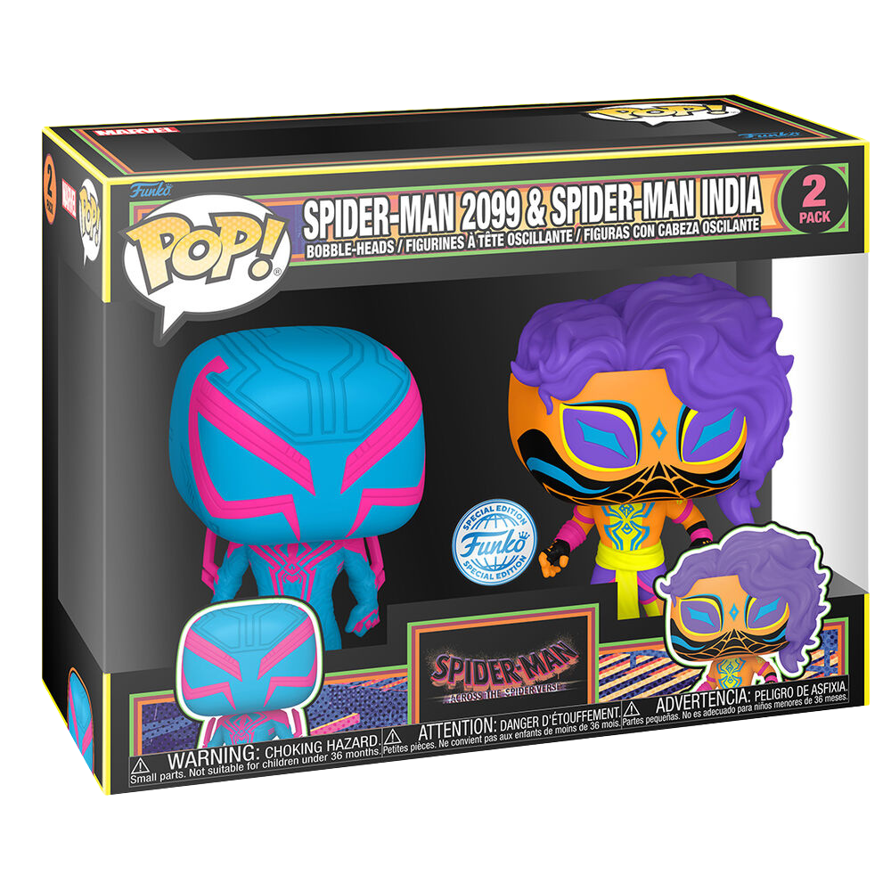 Funko POP! Pack 2 Figuras Spider-Man - Spider-Man 2099 & Spider-Man India *Exclusive*