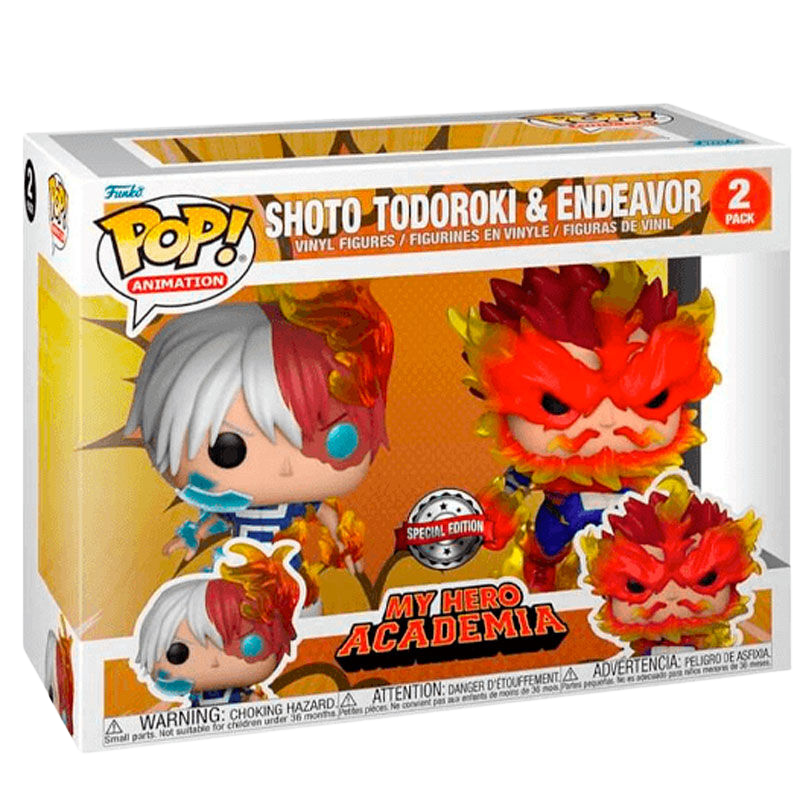 Funko POP! Pack 2 Figuras My Hero Academia - Shoto Todoroki & Endeavor *Exclusive*