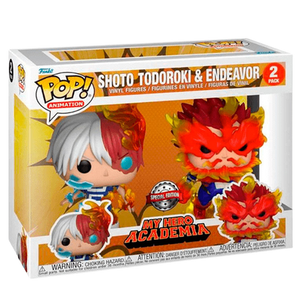 Funko POP! Pack 2 Figuras My Hero Academia - Shoto Todoroki & Endeavor *Exclusive*