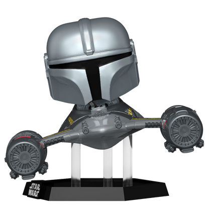 Funko POP! Rider Deluxe Star Wars Mandalorian 9 - The Mandalorian in N-1 Starfighter