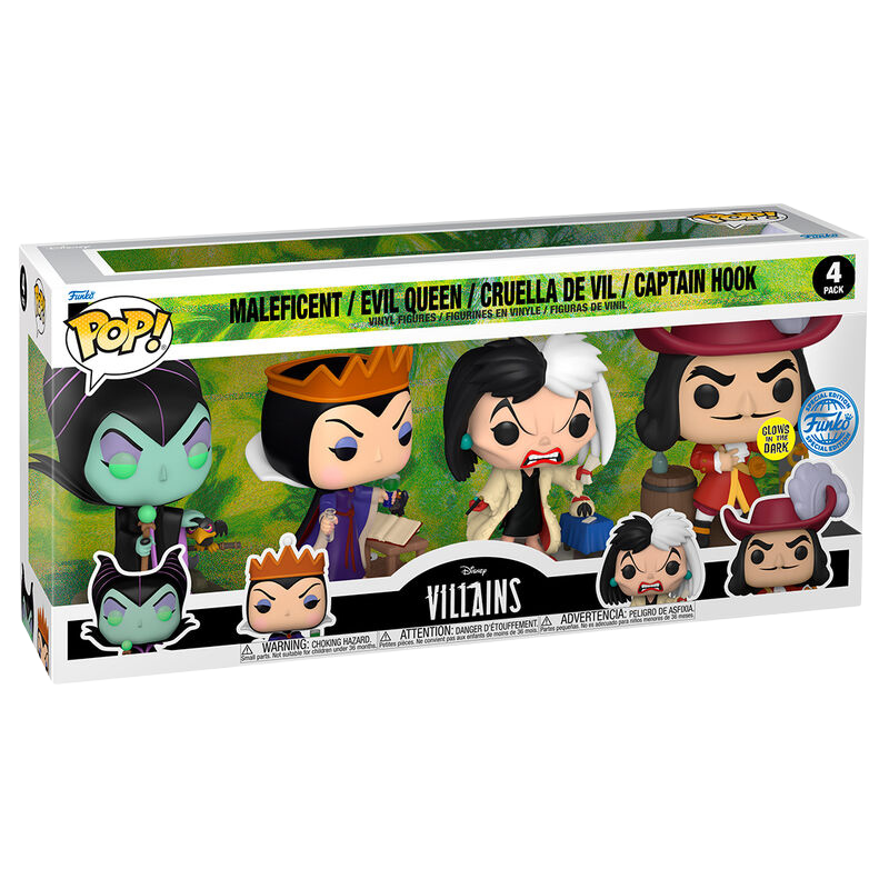 Funko POP! Pack 4 Figuras Disney - Villains