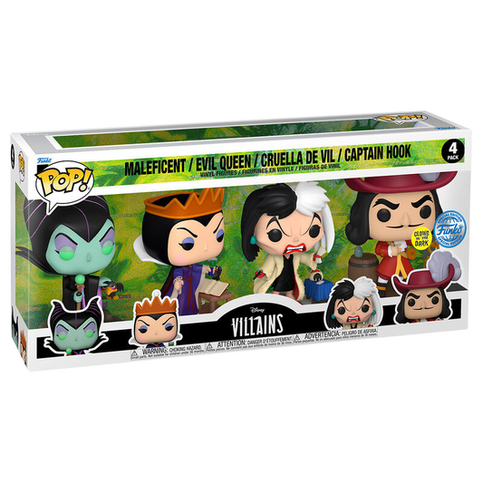Funko POP! Pack 4 Figuras Disney - Villains