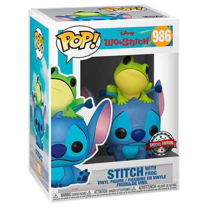 Funko POP! Disney Lilo & Stitch - Stitch with Frog *Exclusive*