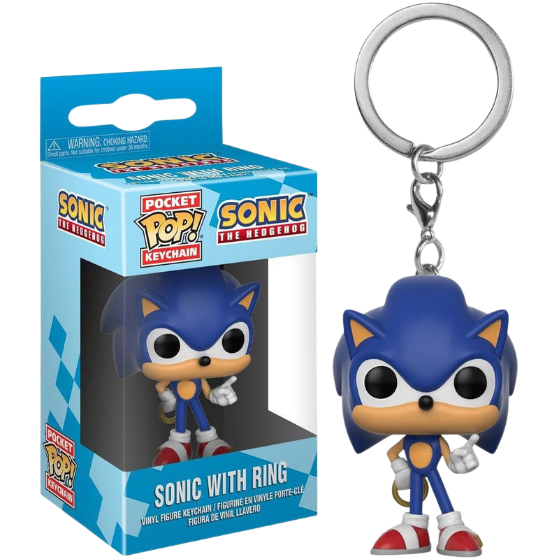 Porta-Chaves Funko POP! Sonic with Ring