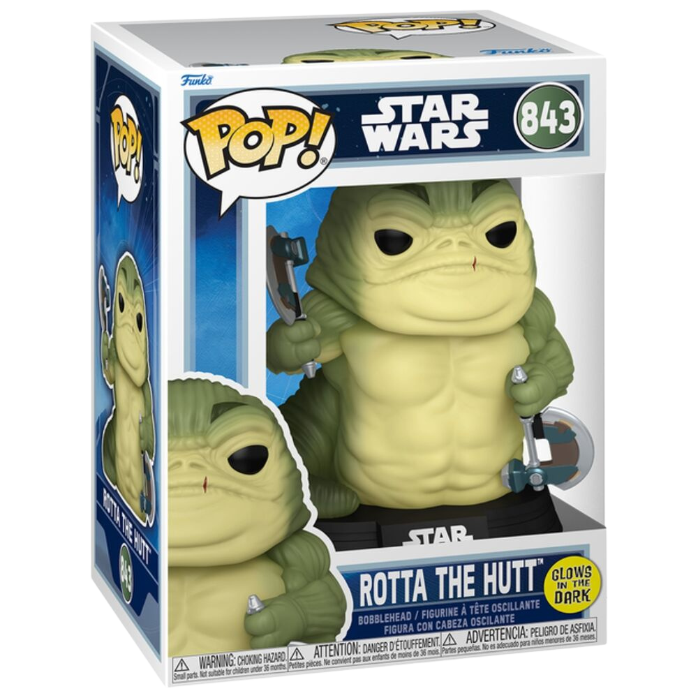 Funko POP! Star Wars: The Mandalorian & Grogu – Rotta the Hutt GITD