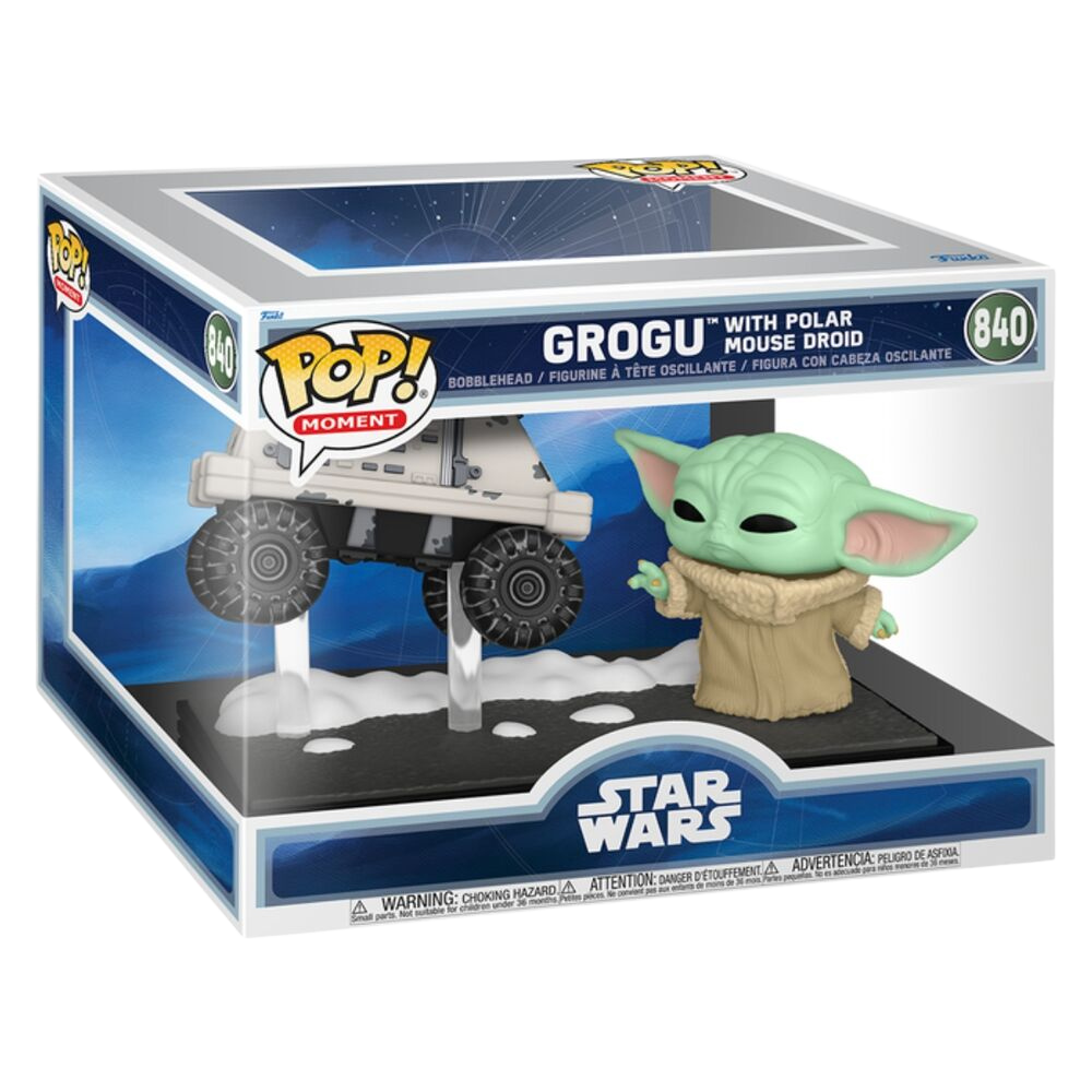 Funko POP! Moments Star Wars: The Mandalorian & Grogu – Grogu with Polar Mouse Droid