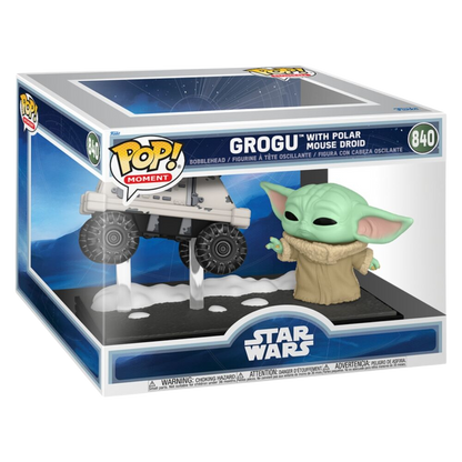 Funko POP! Moments Star Wars: The Mandalorian & Grogu – Grogu with Polar Mouse Droid