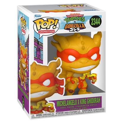 Funko POP! Mutant Ninja Turtles x Godzilla - Michelangelo X Ghidorah *PRE-ORDER*