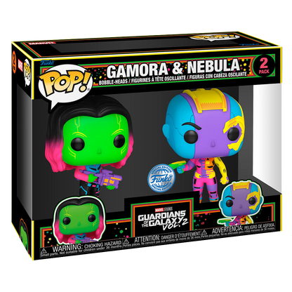 Funko POP! Pack 2 Figuras Marvel Guardians of the Galaxy - Gamora & Nebula *Exclusive*