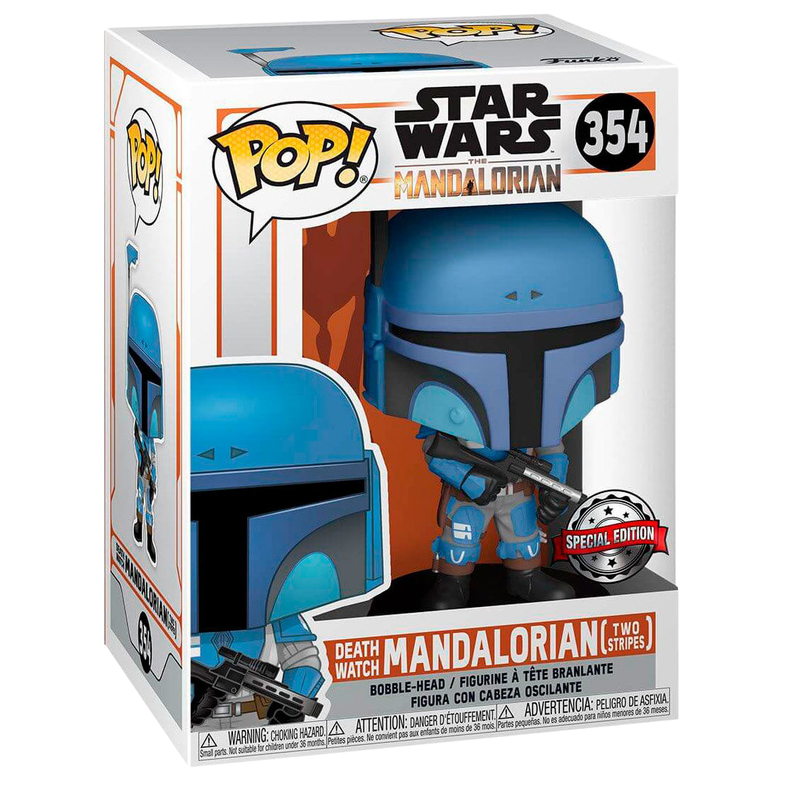 Funko POP!Star Wars Mandalorian - Death Watch Mandalorian Two Stripes *Exclusive*