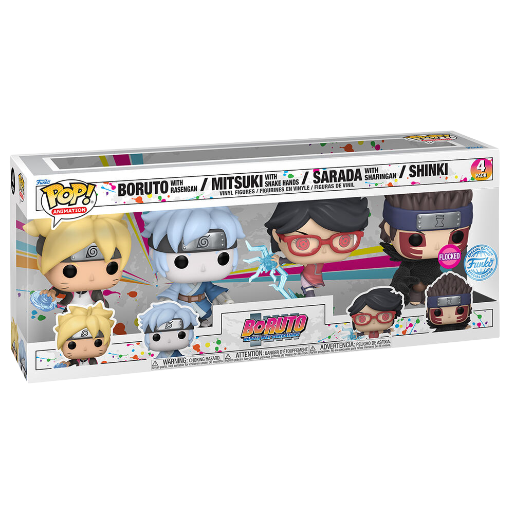 Funko POP! Pack 4 Figuras Boruto *Exclusive*
