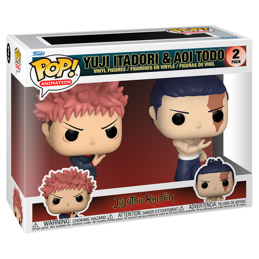Funko POP! Pack 2 Figuras Jujutsu Kaisen - Yuji Itadori & Aoi Todo