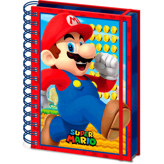 Nintendo Super Mario A5 wiro Caderno