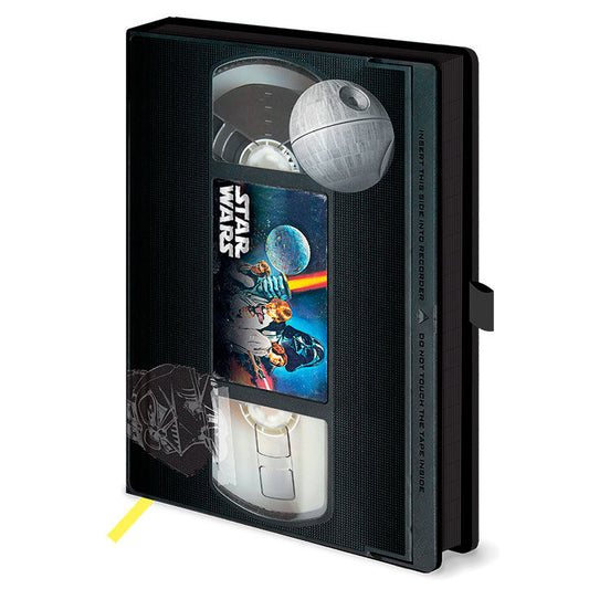 Star Wars VHS premium A5 Caderno