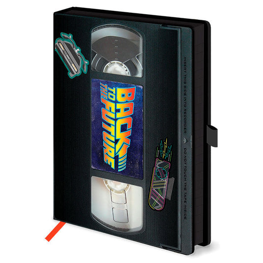 Back to the Future VHS premium A5 Caderno