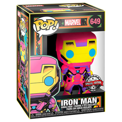 Funko POP!Marvel Iron Man Black Light Exclusive