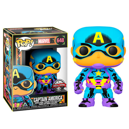 Funko POP!Marvel Captain America Black Light Exclusive