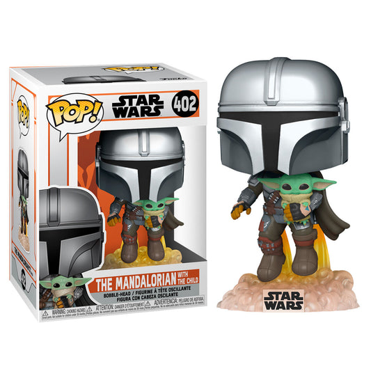 Funko POP!Star Wars The Mandalorian Mando Flying with Jet Pack