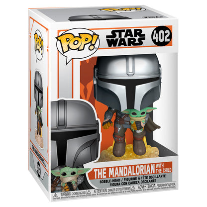 Funko POP!Star Wars The Mandalorian Mando Flying with Jet Pack