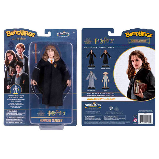 Harry Potter Hermione with Varinha Bendyfigs Figura Maleável 19cm