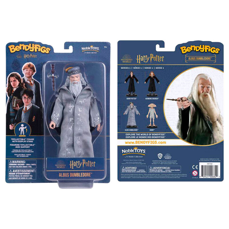 Harry Potter Dumbledore with Varinha Bendyfigs Figura Maleável 19cm