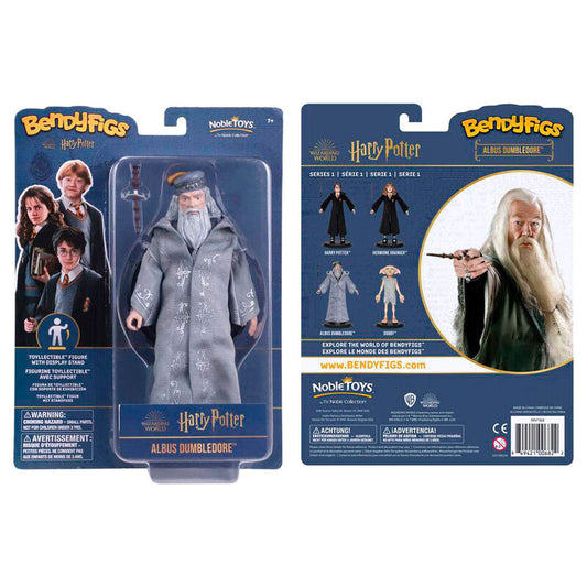 Harry Potter Dumbledore with Varinha Bendyfigs Figura Maleável 19cm