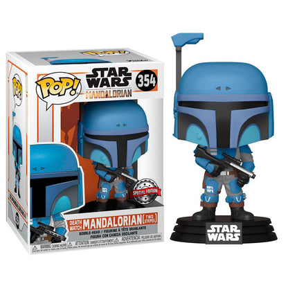 Funko POP!Star Wars Mandalorian Death Relógio Mandalorian Two Stripes Exclusive